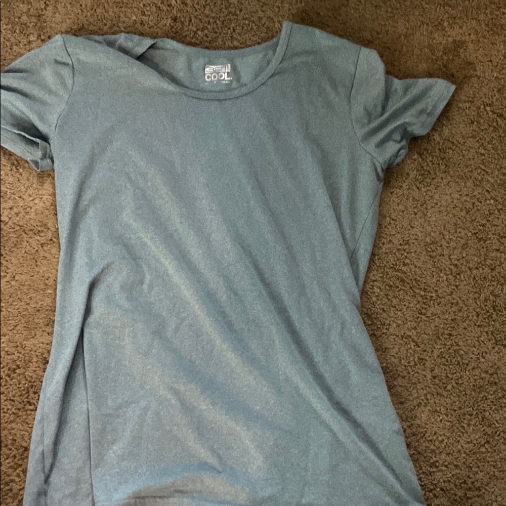 32 Degrees Blue Fitted Short Sleeve T-Shirt